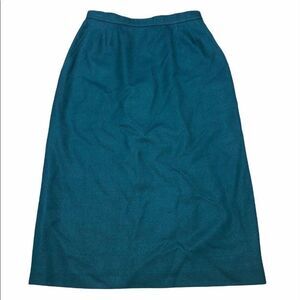 Evan Picone Ocean Blue Midi Skirt